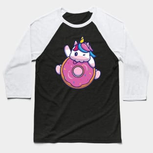 cat unicorn so cute face mask Baseball T-Shirt